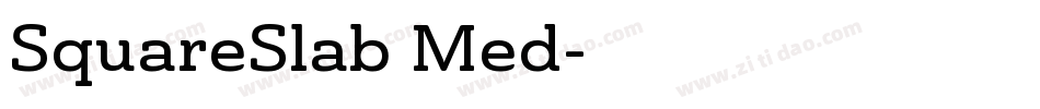 SquareSlab Med字体转换